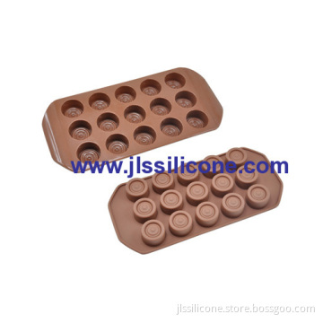 Round Silicone Chocolate Molds With 15 Cavities 